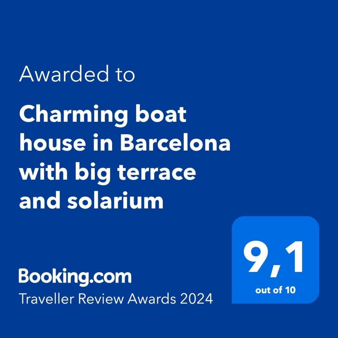 מלון סנט אדריה דה בסוס Charming Boat House In Barcelona With Big Terrace And Solarium מראה חיצוני תמונה